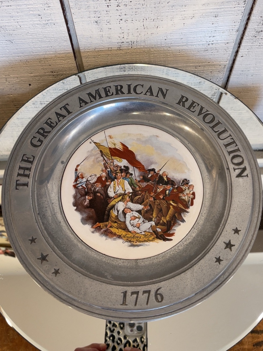 ‘75 Pewter "The Great American Revolution" Plate